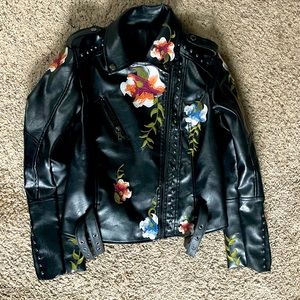 Woman’s Motorcycle Leather Jacket